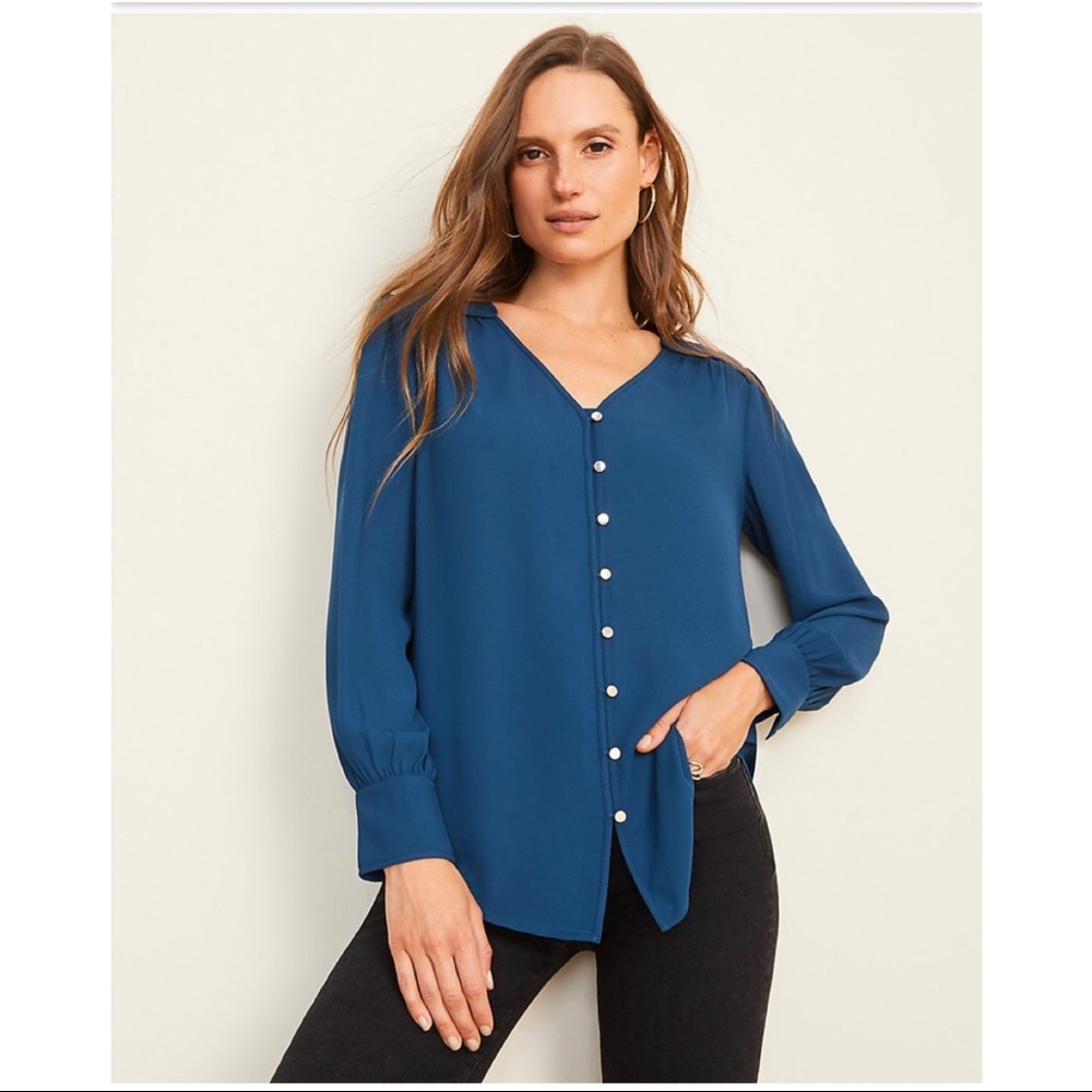 NWOT Ann Taylor V-Neck Blouse